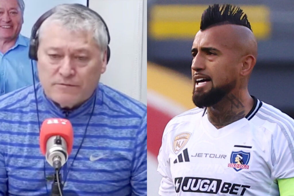 Primer plano de Patricio Yáñez y Arturo Vidal.