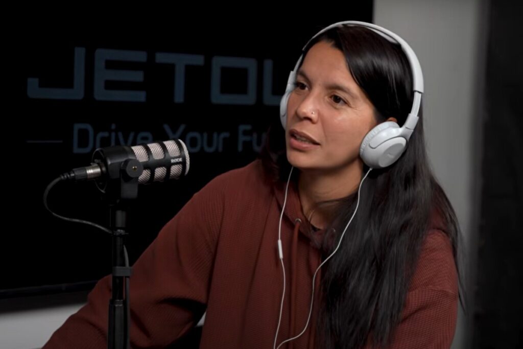 Karen Araya en "Podcast Centenario".