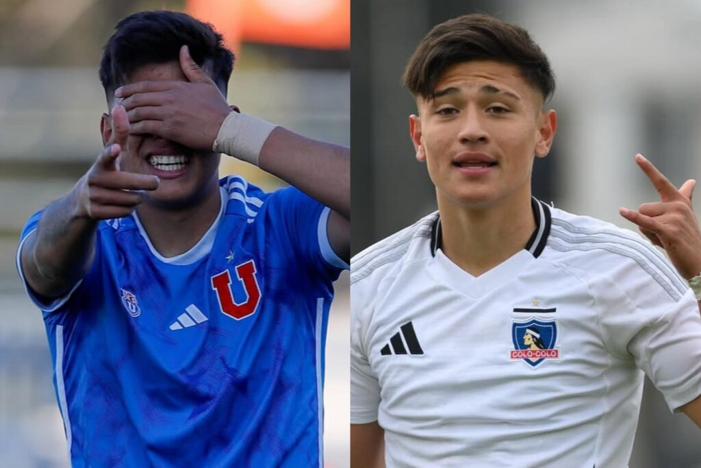 Sebastián Vega de Colo-Colo Sub-20 vs Universidad de Chile.