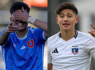 Sebastián Vega de Colo-Colo Sub-20 vs Universidad de Chile.