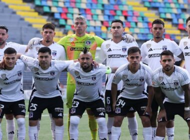 Formación de Colo-Colo frente a Audax Italiano.