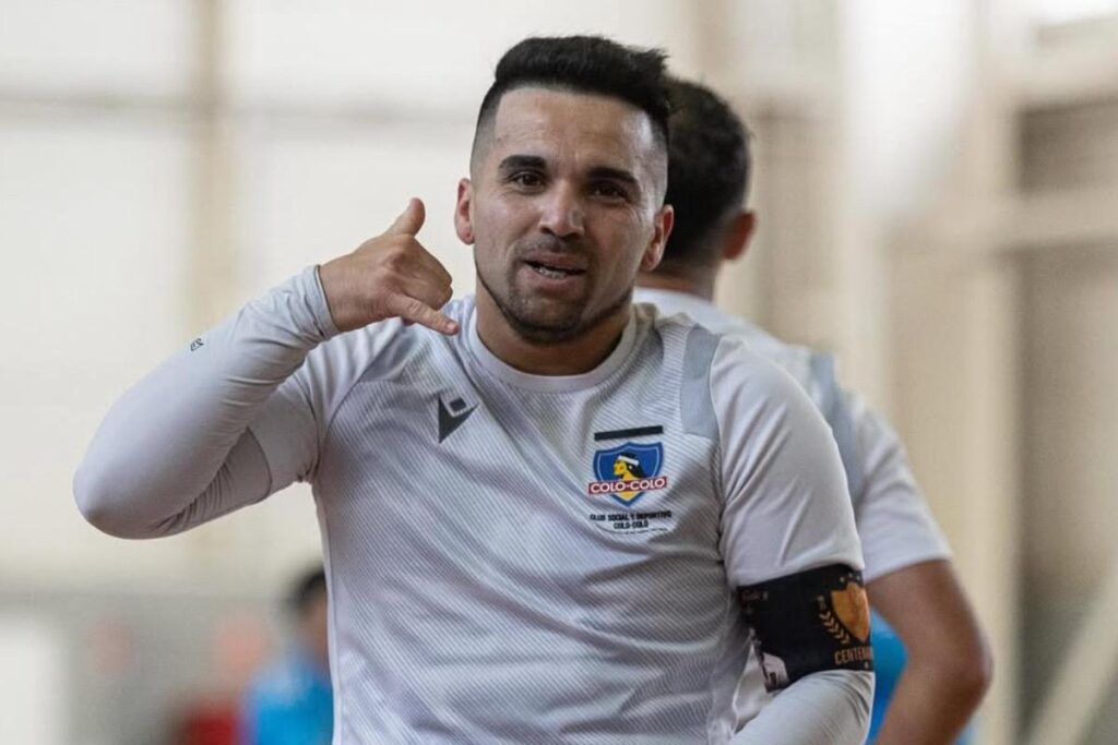 Gol Bastián Farías con Colo-Colo Futsal vs O'Higgins de Rancagua.