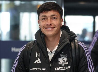 Zavala en la previa de un partido de Colo-Colo.