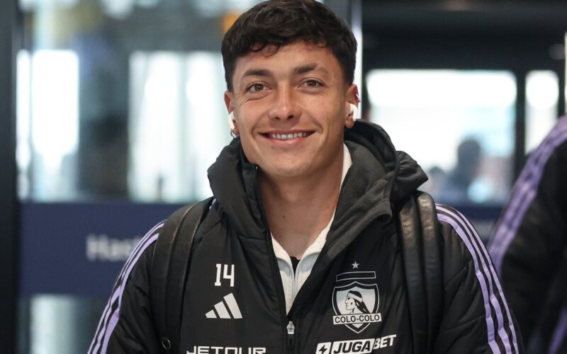 Zavala en la previa de un partido de Colo-Colo.