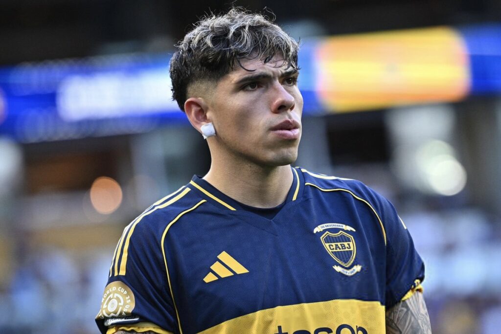 Palacios con los colores de Boca Juniors.