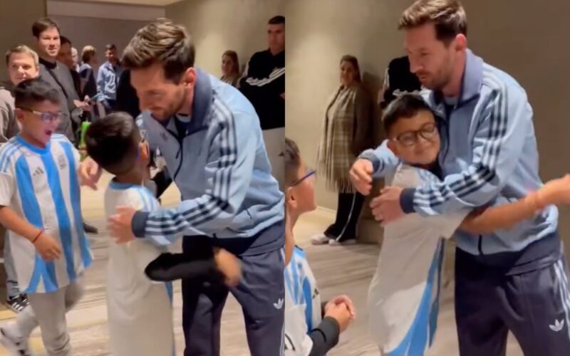 En la previa del partido de Chile, hijos de Arturo Vidal con Lionel Messi