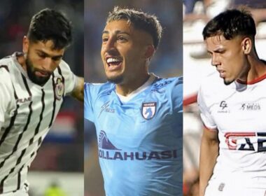 Jeyson Rojas, Bryan Soto y Pedro Navarro con camiseta de Deportes la Serena, Deportes Iquique y Unión San Felipe en préstamo.