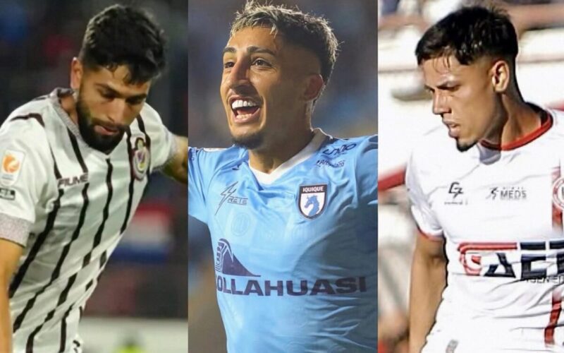 Jeyson Rojas, Bryan Soto y Pedro Navarro con camiseta de Deportes la Serena, Deportes Iquique y Unión San Felipe en préstamo.