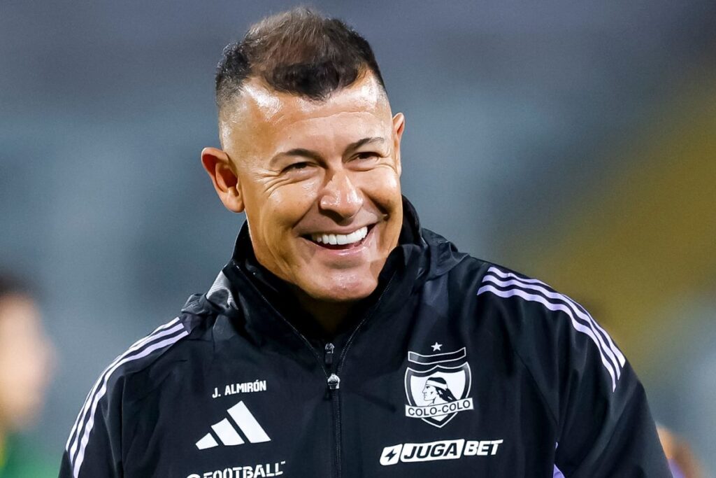 Jorge Almirón en el Estadio Monumental