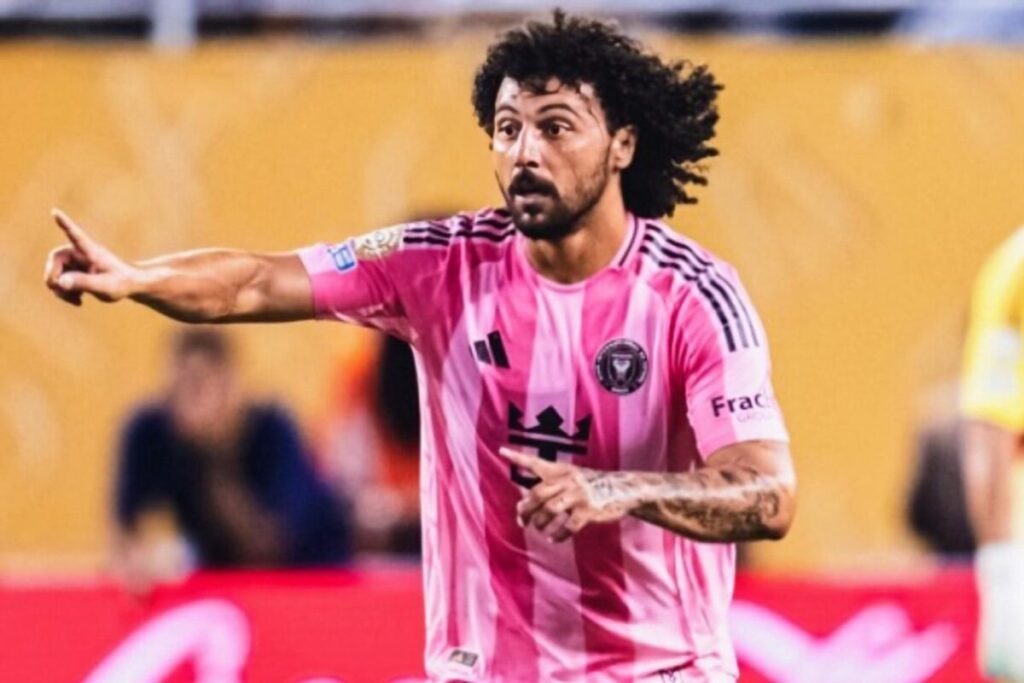 Maximiliano Falcón con el Inter Miami en el Mundial de Clubes.