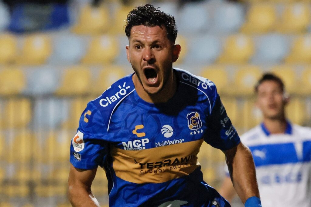 González con los colores de Everton.