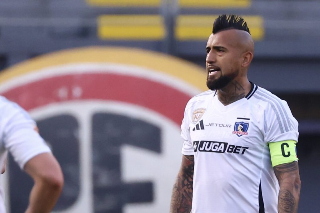 Vidal en la derrota frente a Audax.