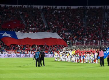 La Roja en el Nacional con el público de fondo.