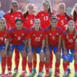 Formación de La Roja Femenina.