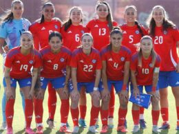 Formación de La Roja Femenina.