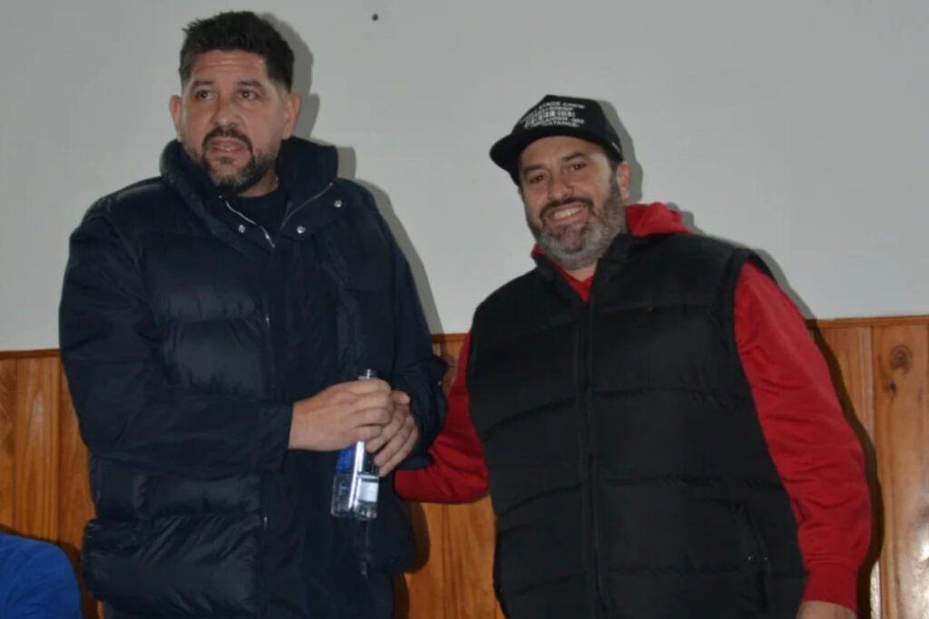 Agustín Orión tras ser elegido como presidente del Ferrocarril Midland.