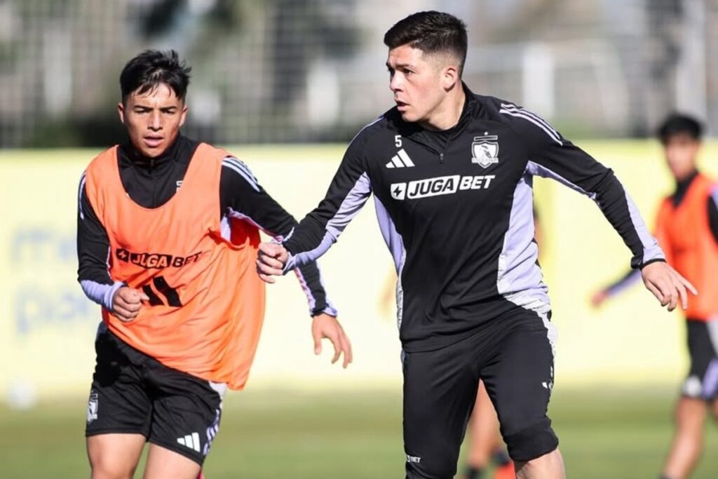 Méndez en el entrenamiento de Colo-Colo.