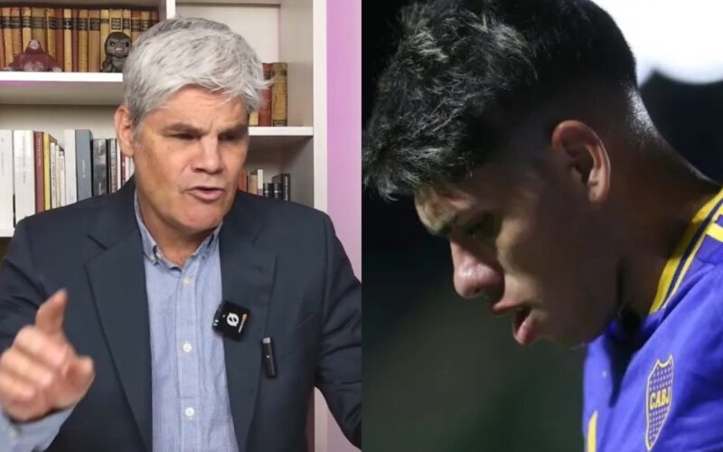 Guarello defendiendo a Palacios.