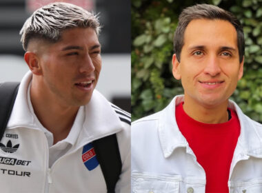 Primer plano de Brayan Cortés y Daniel Arrieta.