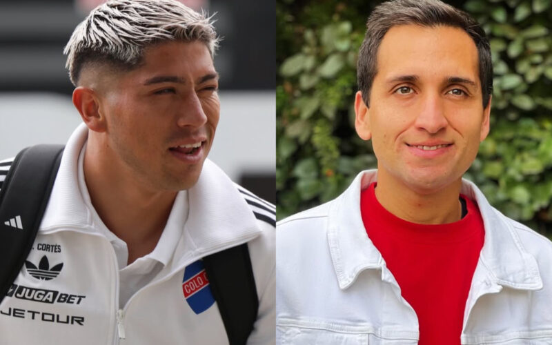 Primer plano de Brayan Cortés y Daniel Arrieta.