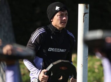 Zavala entrenando en Colo-Colo.