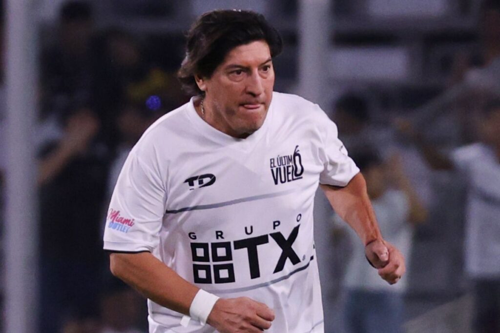 Iván Zamorano en la despedida de Jaime Valdés.