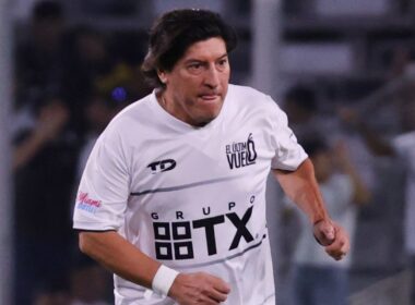 Iván Zamorano en la despedida de Jaime Valdés.