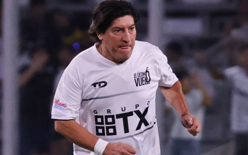Iván Zamorano en la despedida de Jaime Valdés.
