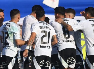 Jugadores de Colo-Colo en el duelo vs Universidad de Chile