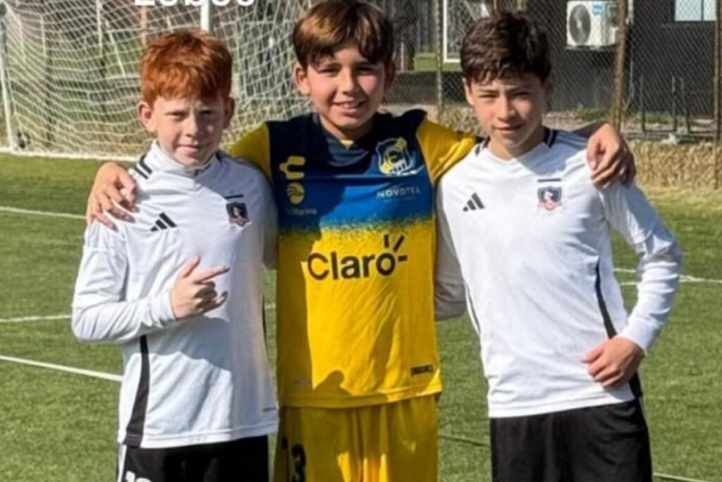 Matías Lobos, Julio Riffo y Santiago Neira sub-11