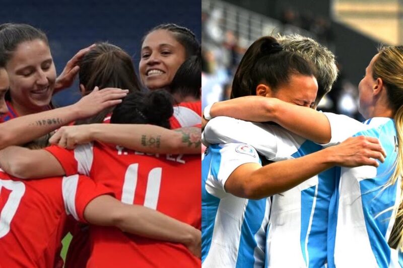 Las Selecciones de Chile y Argentina se medirán en la Copa América Femenina.