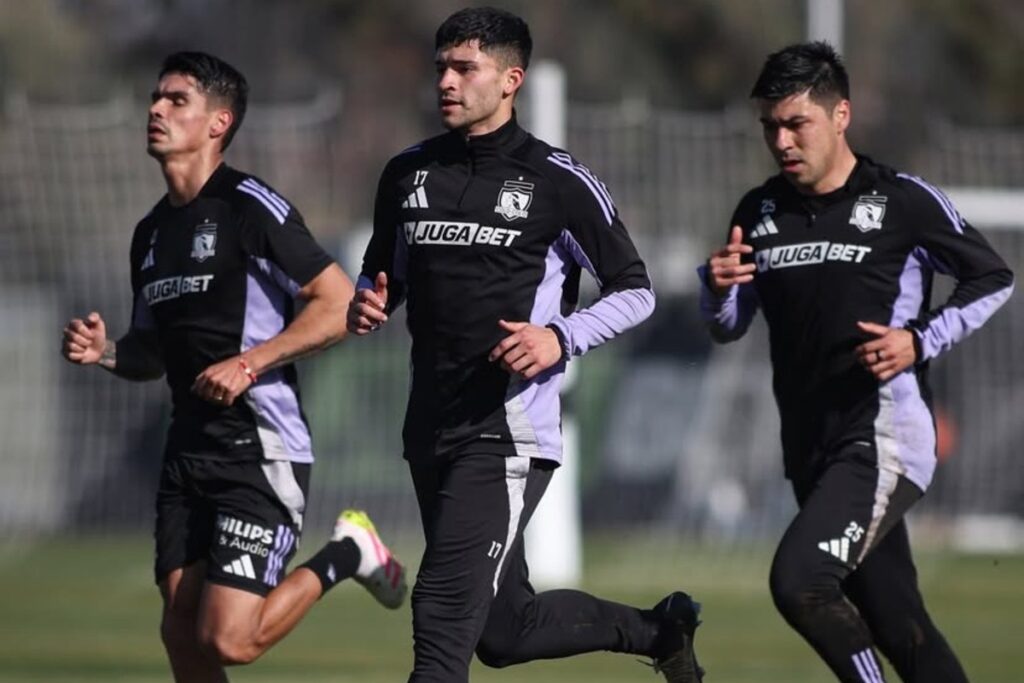 Wiemberg, Riquelme y Alarcón entrenando.