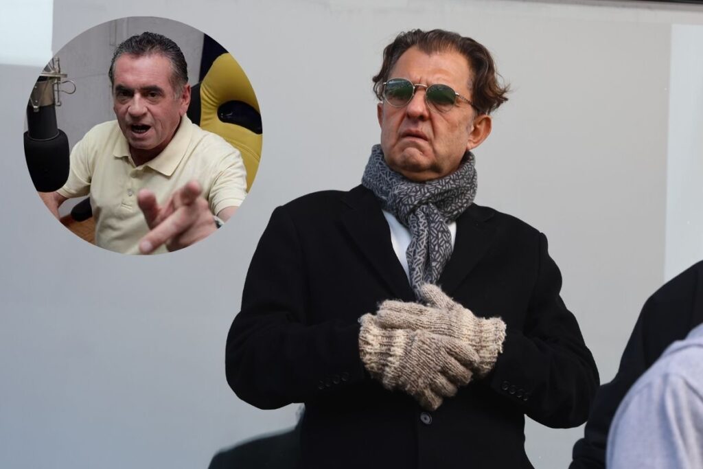 Presidente de Blanco y Negro, Aníbal Mosa y Omar Gárate.