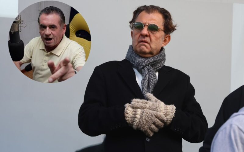 Presidente de Blanco y Negro, Aníbal Mosa y Omar Gárate.