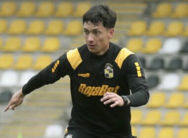 Cristián Zavala entrenando en Coquimbo Unido.