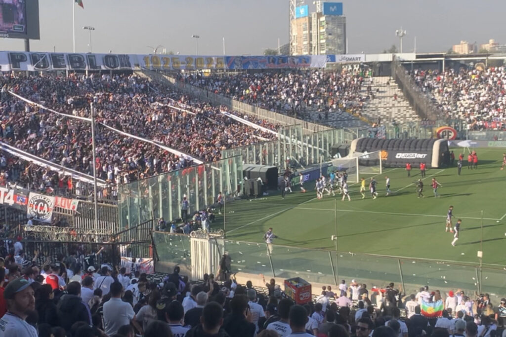 Pantallazo video en el Estadio Monumental.