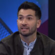 Primer plano de Carlos Villanueva durante el programa Pelota Parada.