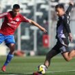 Javier Correa y Nicolás Suárez en el partido de Colo-Colo vs La Roja Sub-20