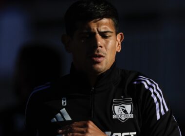 Pavez entrenando en Colo-Colo.