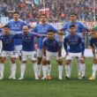 Jugadores de Universidad de Chile posando para una foto oficial.