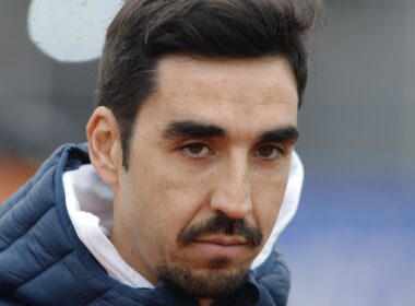 Franscisco Meneghini en el partido de su equipo, O'Higgins, ante Colo-Colo.