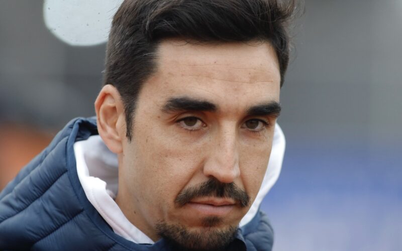 Franscisco Meneghini en el partido de su equipo, O'Higgins, ante Colo-Colo.