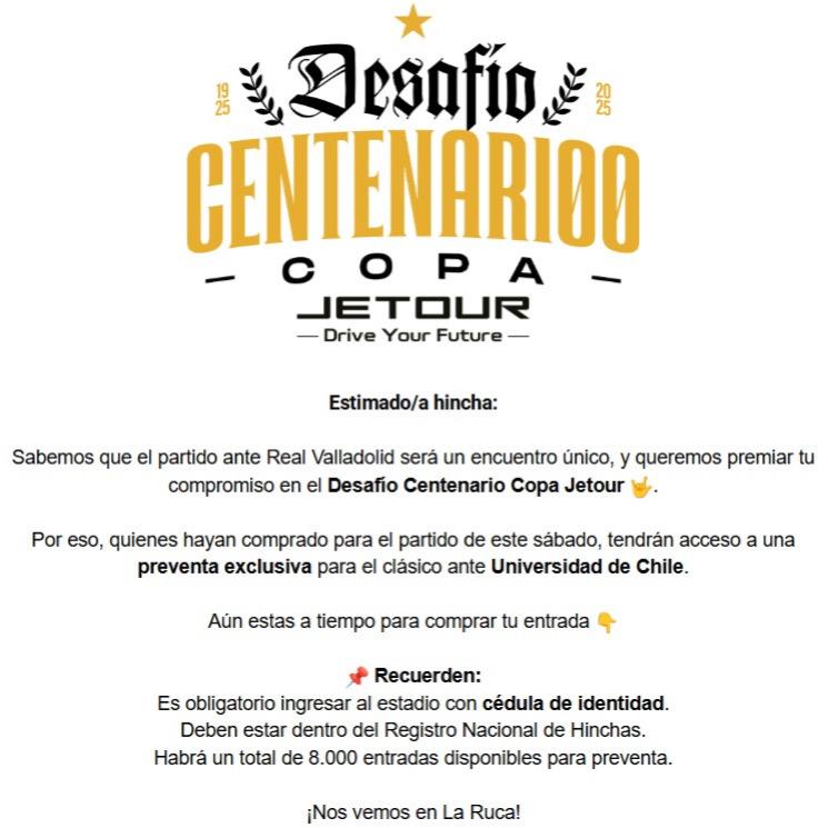 Promoción de Blanco y Negro para el partido frente a Real Valladolid